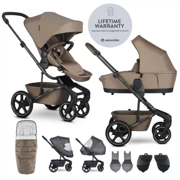   EASYWALKER Harvey NXT XXL babakocsi-szett tartozékokkal Mocha Brown
