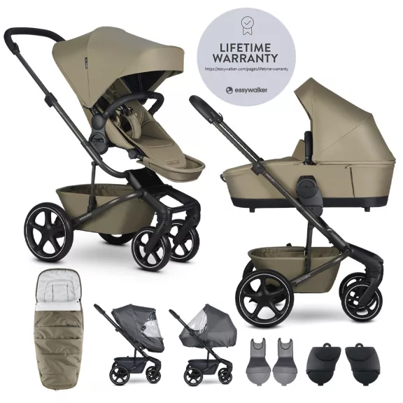 EASYWALKER Harvey NXT XXL babakocsi-szett tartozékokkal Moss Green