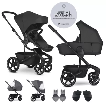   EASYWALKER Harvey NXT XL babakocsi-szett tartozékokkal Eclipse Black