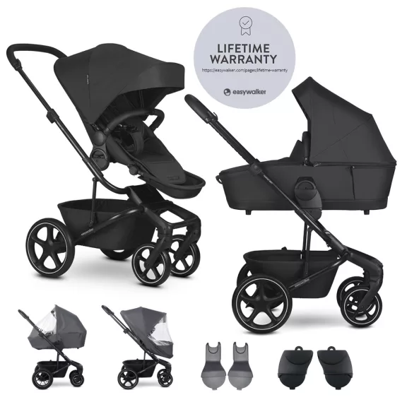 EASYWALKER Harvey NXT XL babakocsi-szett tartozékokkal Eclipse Black