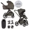 EASYWALKER Babakocsi szett kiegészítőkkel 2 az 1-ben Zoey Go Chestnut Brown XL