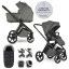 EASYWALKER Babakocsi szett kiegészítőkkel 2 az 1-ben Zoey Go Mineral Green XL