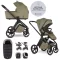 EASYWALKER Babakocsi szett kiegészítőkkel 2 az 1-ben Zoey Go Moss Green XL