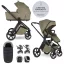 EASYWALKER Babakocsi szett kiegészítőkkel 2 az 1-ben Zoey Go Moss Green XL