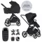 EASYWALKER Babakocsi szett kiegészítőkkel 2 az 1-ben Zoey Go Pure Black XL