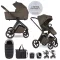 EASYWALKER Babakocsi szett kiegészítőkkel 2 az 1-ben Zoey Go Chestnut Brown XXL Limited