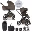 EASYWALKER Babakocsi szett kiegészítőkkel 2 az 1-ben Zoey Go Chestnut Brown XXL Limited