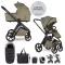EASYWALKER Babakocsi szett kiegészítőkkel 2 az 1-ben Zoey Go Moss Green XXL Limited