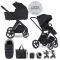 EASYWALKER Babakocsi szett kiegészítőkkel 2 az 1-ben Zoey Go Pure Black XXL Limited