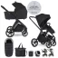 EASYWALKER Babakocsi szett kiegészítőkkel 2 az 1-ben Zoey Go Pure Black XXL Limited