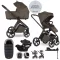 EASYWALKER Babakocsi szett 4 az 1-ben Zoey Go Chestnut Brown XL + CBX Aton B2 i-Size+CYBEX Base One