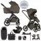 EASYWALKER Babakocsi szett 4 az 1-ben Zoey Go Chestnut Brown XXL Limited + CBX Aton B2 i-Size+Bázis