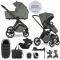 EASYWALKER Babakocsi szett 4 az 1-ben Zoey Go Mineral Green XXL Limited + CBX Aton B2 i-Size +Bázis