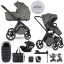 EASYWALKER Babakocsi szett 4 az 1-ben Zoey Go Mineral Green XXL Limited + CBX Aton B2 i-Size +Bázis