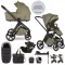 EASYWALKER Babakocsi szett 4 az 1-ben Zoey Go Moss Green XXL Limited + CBX Aton B2 i-Size + Bázis