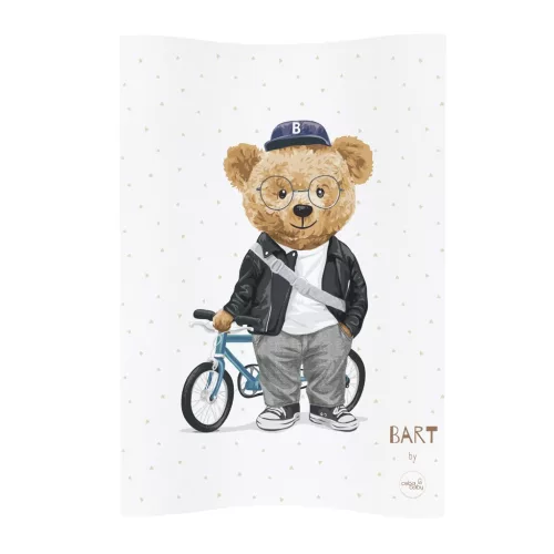 CEBA BABY Pelenkázó alátét 2-szegélyes puha (48x70) Cosy Fluffy Puffy Bart