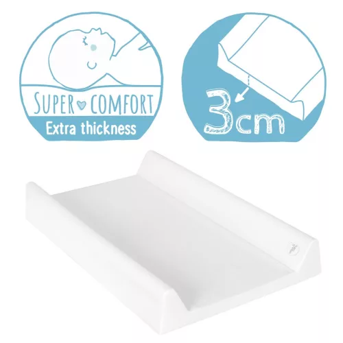 CEBA BABY Pelenkázó alátét 2-szegélyes merev lappal (50x70) Comfort Caro Grey
