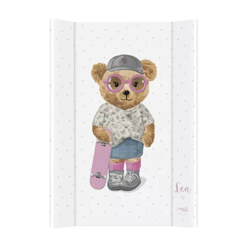 CEBA BABY Pelenkázó alátét 2-szegélyes merev lappal (50x70) Comfort Fluffy Puffy Lea