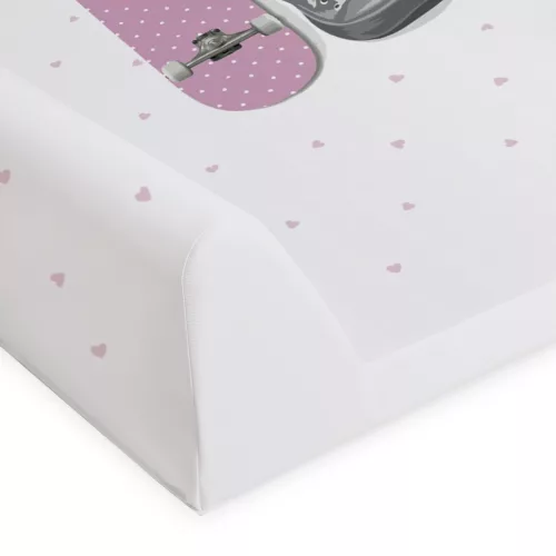 CEBA BABY Pelenkázó alátét 2-szegélyes merev lappal (50x70) Comfort Fluffy Puffy Lea