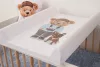 CEBA BABY Pelenkázó alátét 2-szegélyes merev lappal (50x70) Comfort Fluffy Puffy Lea