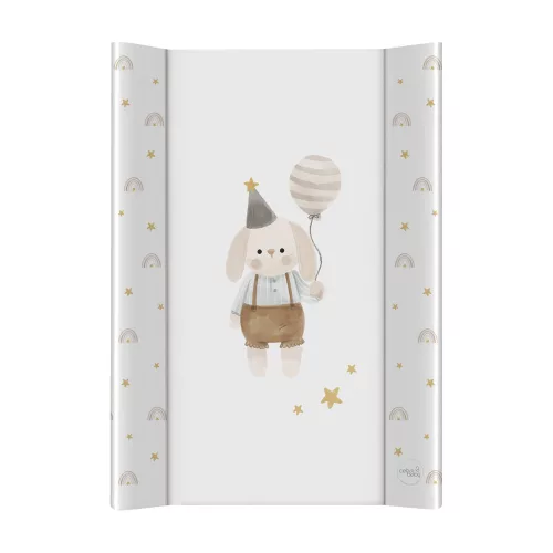 CEBA BABY Pelenkázó alátét 2-szegélyes merev lappal (50x70) Ultra Light Birthday Bunny