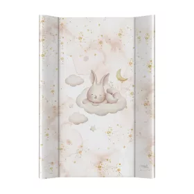   CEBA BABY Pelenkázó alátét 2-szegélyes merev lappal (50x70) Ultra Light Sleepy Bunny