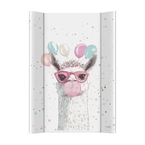 CEBA BABY Pelenkázó alátét 2-oldalas merev deszkával (50x70) Ultra Light Crazy Lama