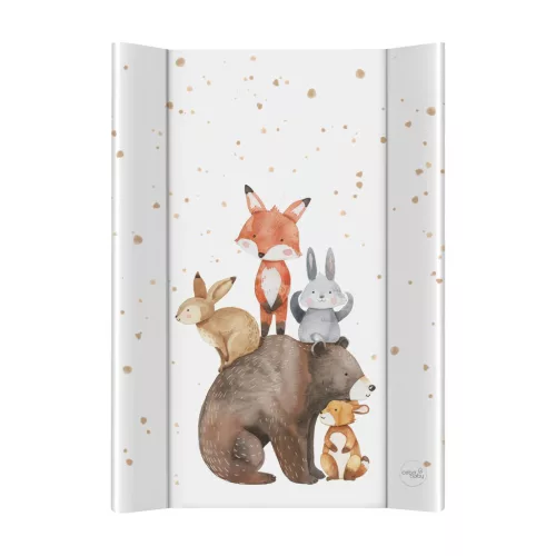 CEBA BABY Pelenkázó alátét 2-oldalas merev deszkával (50x70) Ultra Light Forest Friends