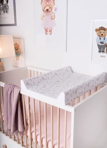 CEBA BABY Pelenkázó alátét 2-szegélyes merev lappal (50x70) Basic Goose