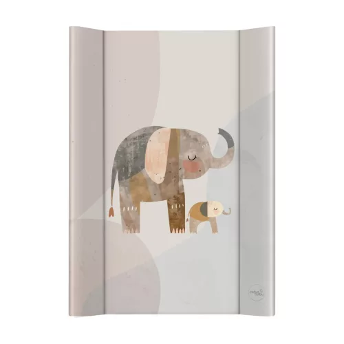 CEBA BABY Pelenkázó alátét 2-oldalas merev deszkával (50x70) Basic Elephant Family