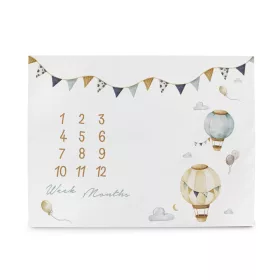   CEBA BABY Fotózáshoz mérföldkő alátét (92x72) Basic Ballons