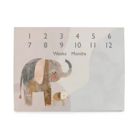   CEBA BABY Milestone fotószőnyeg (92x72) Basic Elephant Family