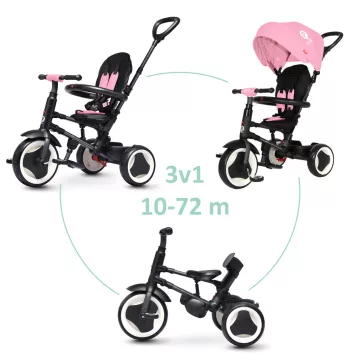 QPLAY Tricikli Rito eva Pink, kor 10-72 hónap