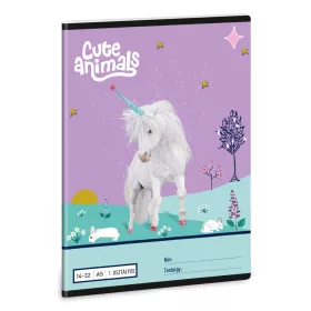 Ars Una Cute Animals - Unicorn A/5 1. oszt. füzet 14-32