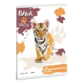 Ars Una Bátor Mancsok - Tigris A/5 sima füzet 20-32