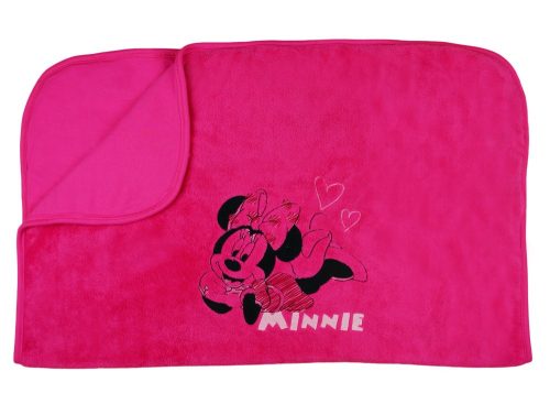 Disney Minnie mintás hímzett wellsoft/pamut babatakaró (méret: 75x100)