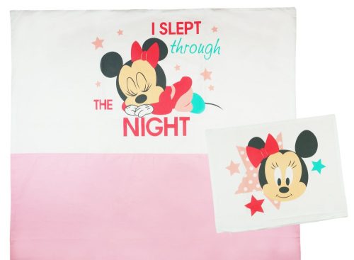 Disney Minnie lányka 2 részes ágyneműhuzat szett rózsaszín betéttel