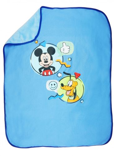 Disney Mickey és Plútó wellsoft béléses pamut babatakaró (méret: 70x90cm)