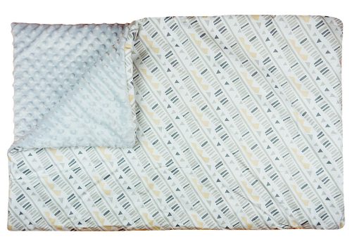 Mintás wellsoft béléses pamut babatakaró (75x100cm)