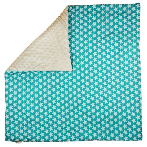 Mintás wellsoft béléses pamut babatakaró (75x75cm)