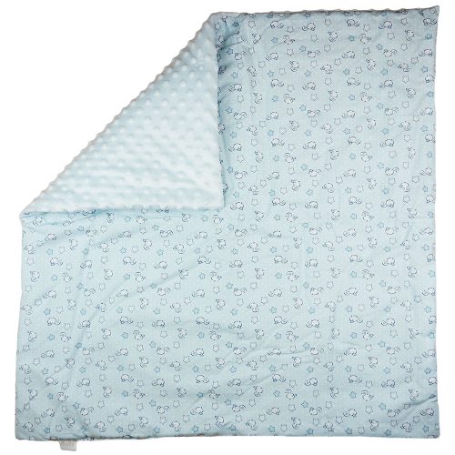 Mintás wellsoft béléses pamut babatakaró (75x75cm)