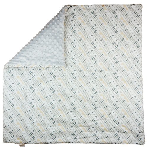 Mintás wellsoft béléses pamut babatakaró (75x75cm)