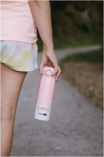 FreeON thermo kulacs 480ml- Pink cica