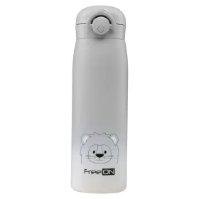 FreeON thermo kulacs 480ml- Szürke oroszlán