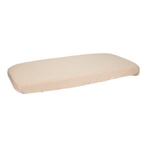 Little Dutch muszlin gumis lepedő 70x140 cm -Beige