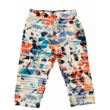 Virágmintás leggings 134-es (3/4-es)