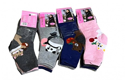 Lányka zokni 27/30 (vastag) 4db-os