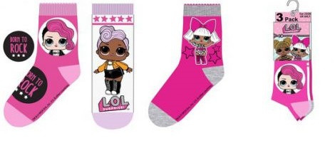 LOL Surprice zokni 27/30-as 3 db-os