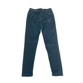 Lányka leggings 9/10év-L (bélelt,farmer hatású)/kék/
