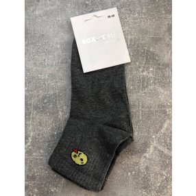 Smiley zokni 36/40-es (szürke)